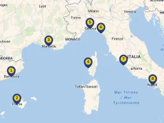 Mapa plavby