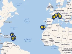 Mapa plavby