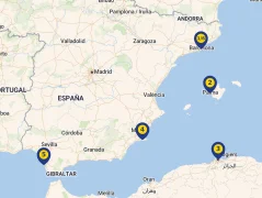 Mapa plavby